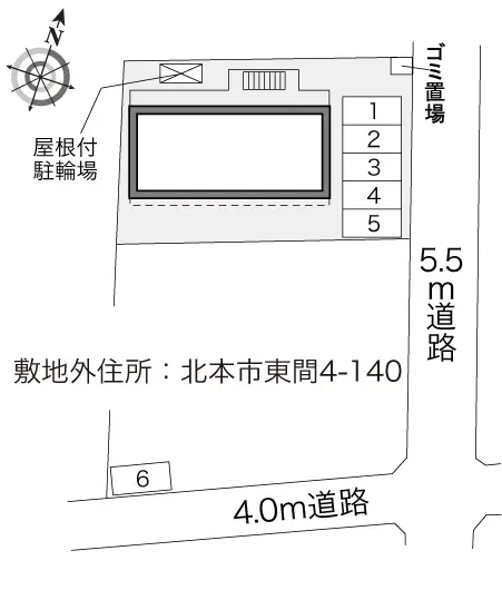 ★手数料０円★北本市東間４丁目　月極駐車場（LP）